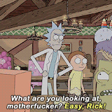 maslanies:  get to know me meme: [4/6] favorite male characters ≡ Rick Sanchez“Morty,