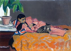 Huariqueje:  Liggende Vrouw Op Sofa (Woman Lying On Sofa)  -  Bob Buysdutch Painter
