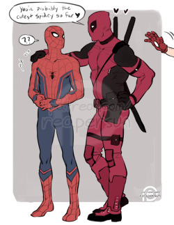 ~Support me on Patreon~A patron requested some sfw Spideypool :))