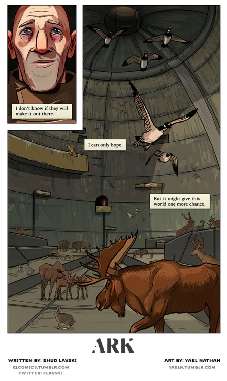 elcomics:  Ark. Written by Ehud Lavski. Art by Yael Nathan. If you like it, please share.Contact: elavski@gmail.com