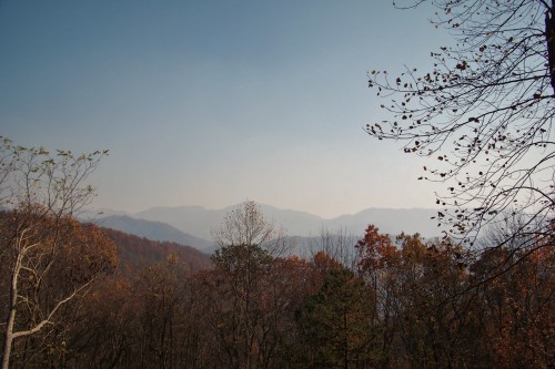 Smoke veiling our mountains. 11/12/’16. Bledsoe, KY.