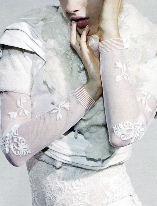  “Blonde Ambition” Rodarte dress photographed by Jamie Morgan for POP Fall/Winter