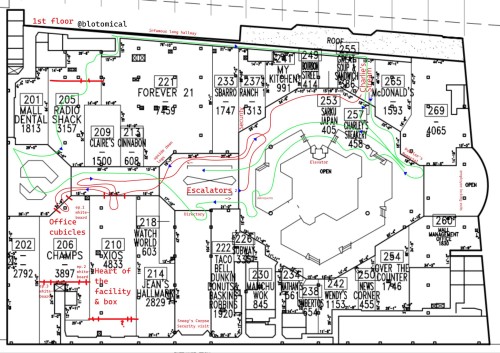 Mapped Out The Genloss Set With The Help Of The Mall Floor Plans :)