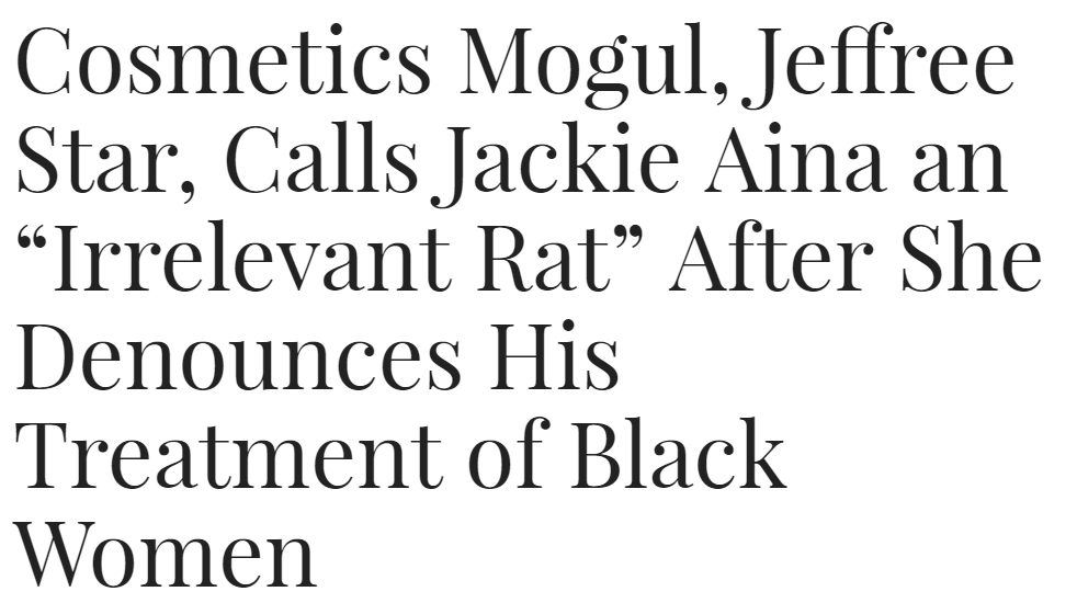 cocoachic:  thetrippytrip:   Once a racist, always a racist.  Jeffree Star hasn’t