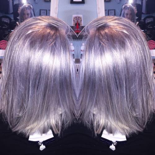 #Olaplex #Icey #SilverHair #SteamHD #SteamHairDesign @olaplex #PoppyAugardeHairdressing (at Steam Ha