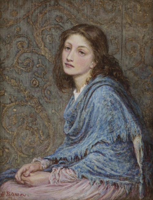 queerliness: Helen Allingham, née Paterson, Girl seated in blue