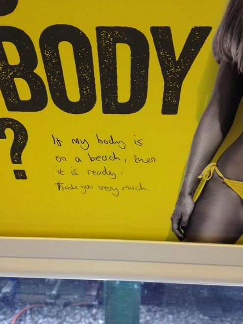 nekomcevil:  mashable:  Protein World’s ad campaign, which features a woman in