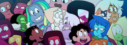 moonstone-coral:A lot of them got cropped out of the banner on tumblr so here’s the full one. Not pictured: The famethyst :’( I tried but I couldn’t cram a Famethyst representative in.