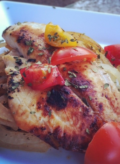 Grilled Mediterranean Tilapia With Sauted Vegetables
