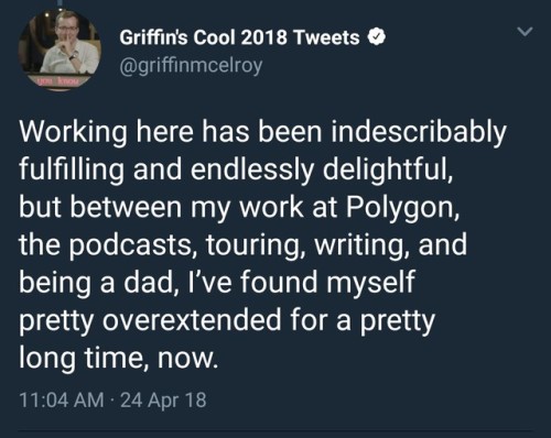 corink: shromo:  oakpear: For anyone who hasn’t heard, Griffin & Justin will no longer be workin
