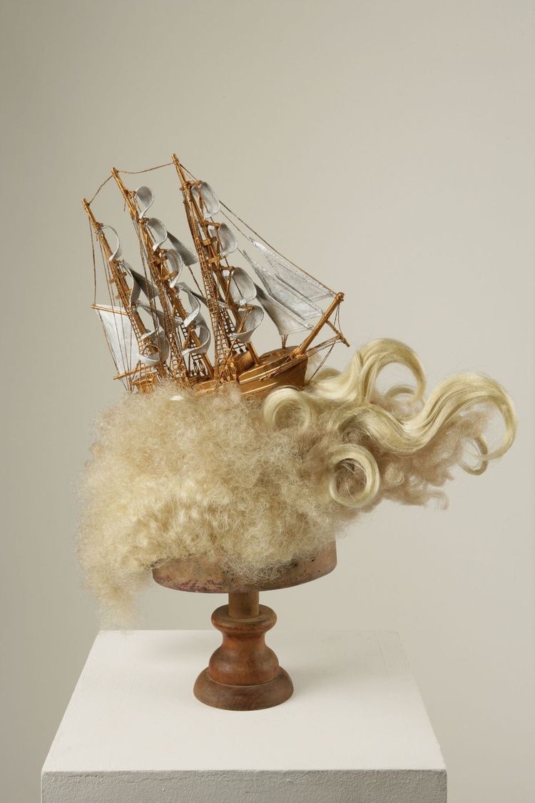 vint-agge-xx: Marie Antoinette-  Ship Wig  1700s’