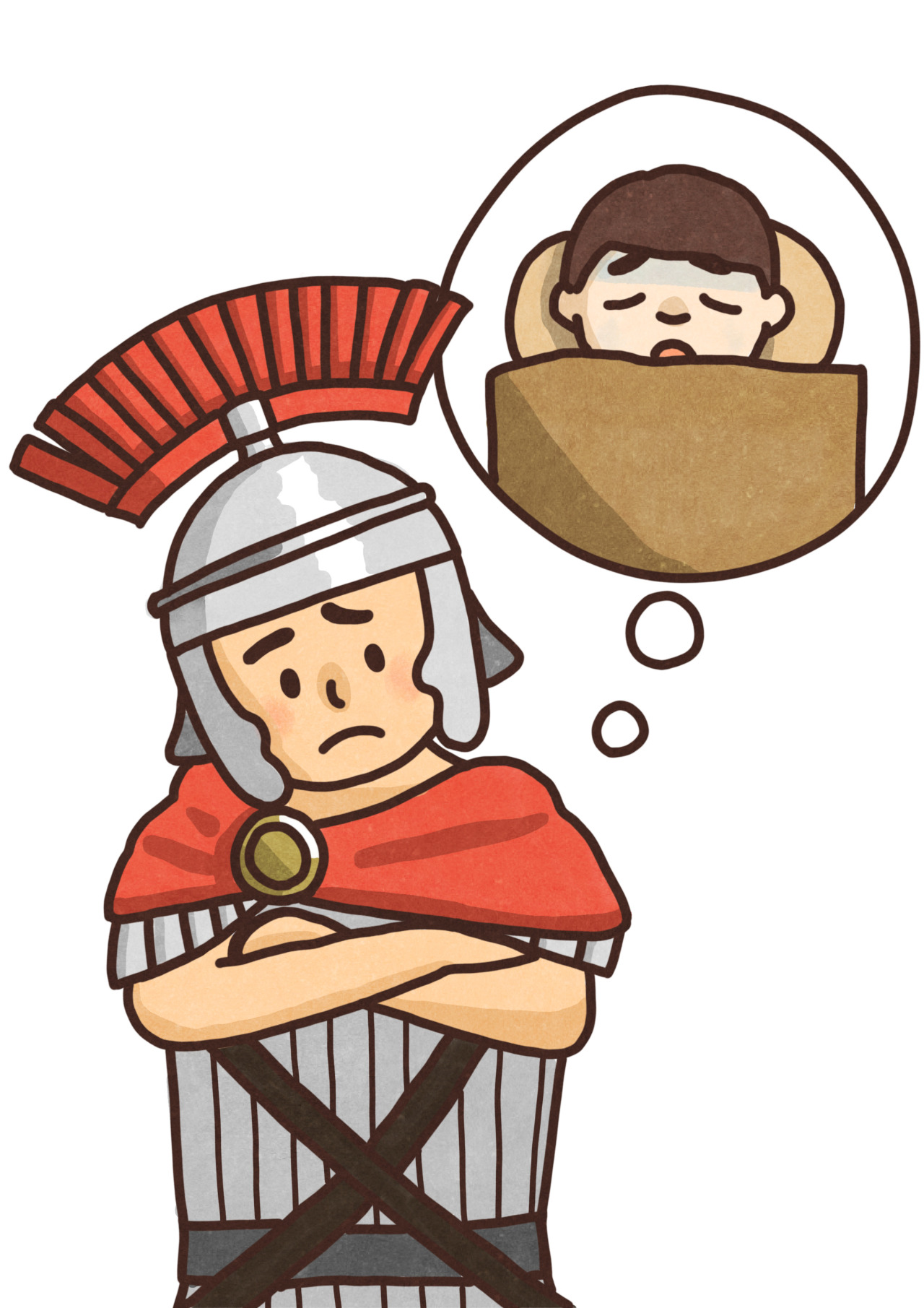 こひつじイラスト 聖書の無料イラスト素材 百人隊長 百人隊長の信仰1 こひつじイラスト 聖書の無料イラスト素材 百人隊長 百人隊長の信仰1