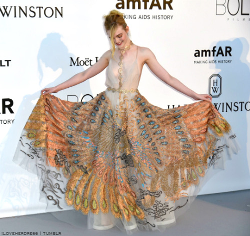  Elle Fanning arrives at amfAR’s 23rd Cinema Against AIDS Gala at Hotel du Cap-Eden-Roc on May