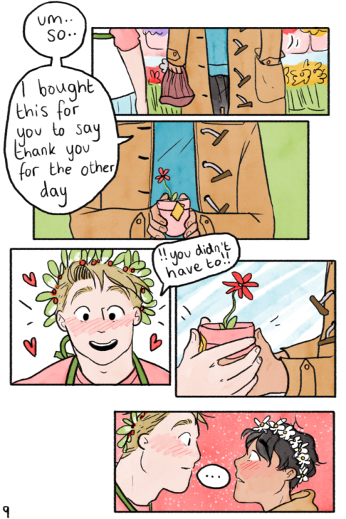 heartstoppercomic: Mini-Comic: Flower Shop A little story set in an alternate universe about how one