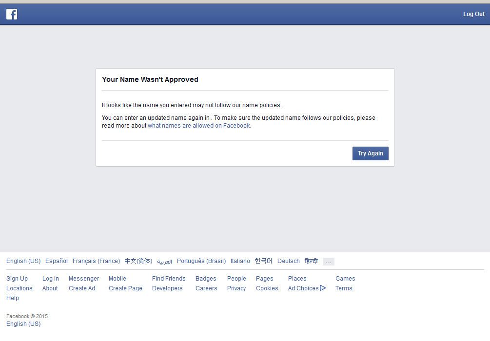 transparasite:  ecmajor:  Facebook’s conformist name policy absolutely disgusts