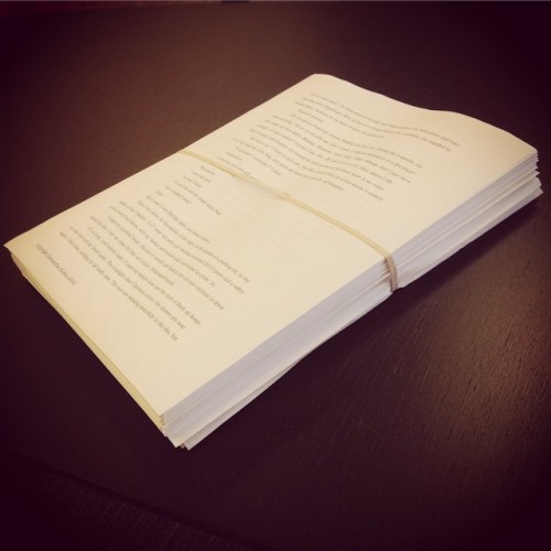 This is what a naked first draft looks like. Ready for the read through? #megabuzz #rave #raver #rav