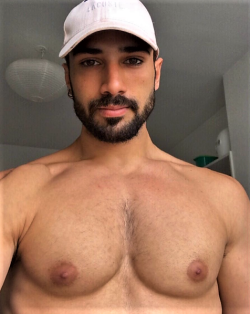 Wow!  So suckable.  I hope someone is taking care of those great looking nips of his