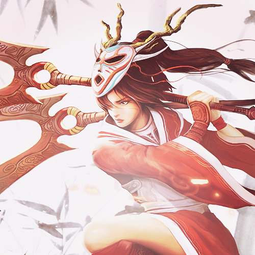 m-ashiro-deactivated20160612:  { 2 / ? } Favourite LoL Splash Art: Blood Moon Akali