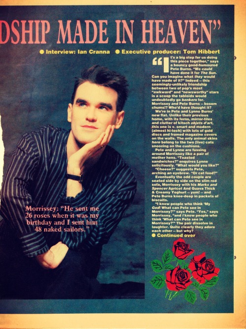 BURNS & MORRISSEY: A FRIENDSHIP MADE IN HEAVENInterview by Ian CrannaPhotos by Paul CoxFeatured 