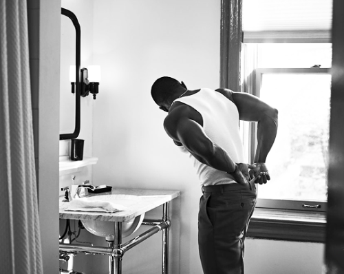mancandykings:Trevante Rhodes photographed by Blair Getz Mezibov for OUT magazine