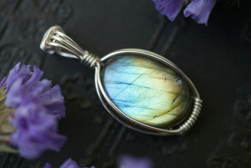 Colorful labradorite pendants in sterling silver handmade by me.Available at my Etsy Shop - Sedna 90