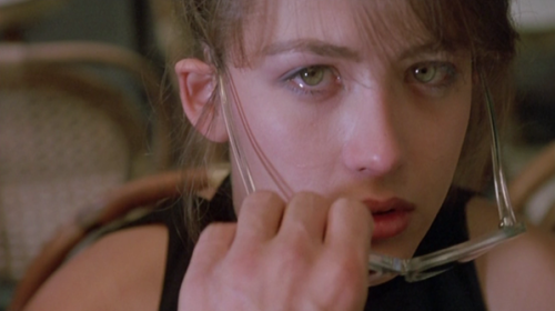 365filmsbyauroranocte: “Day people become night people.” Sophie Marceau in Mes nuits sont plus belle