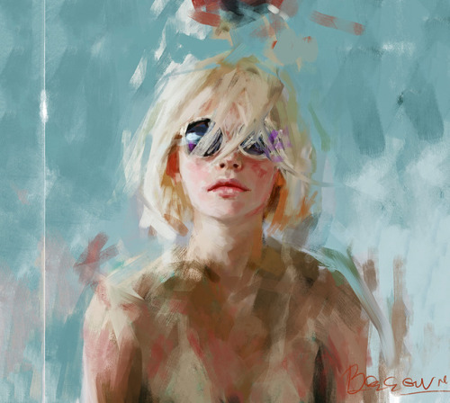 Digital portrait studies by Ivana Besevic, from Paris, France.| Exquisite art, 500 days a year. |