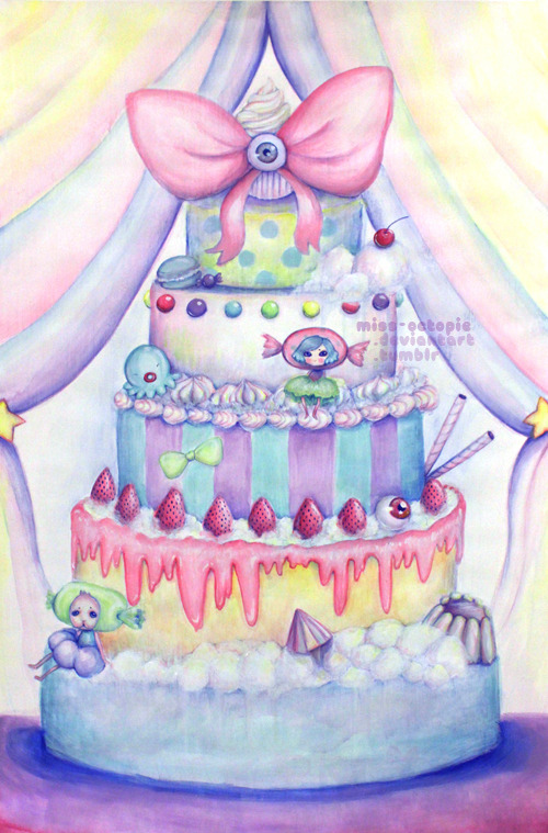 miss-octopie:  ♥ Octopie Acrylic compilation ♥ Most are available as prints