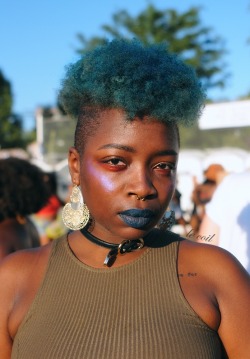 Alysha (@lvndrwater), singer-songwriter, at the AFROPUNK Festival in Brooklyn.