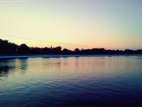 Evening on the Reservoir by Melanie Stangl