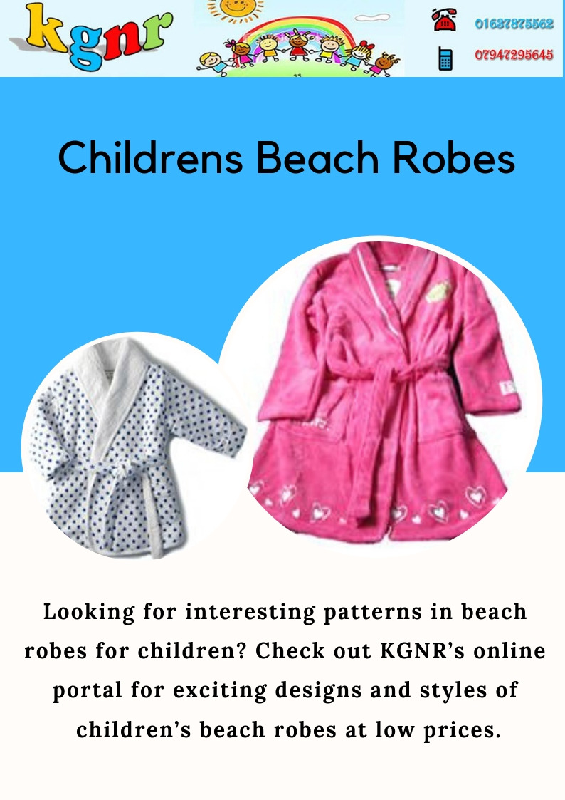 Children's Tops And Hoodies — Towelling Beach Robes Drying up in style ...