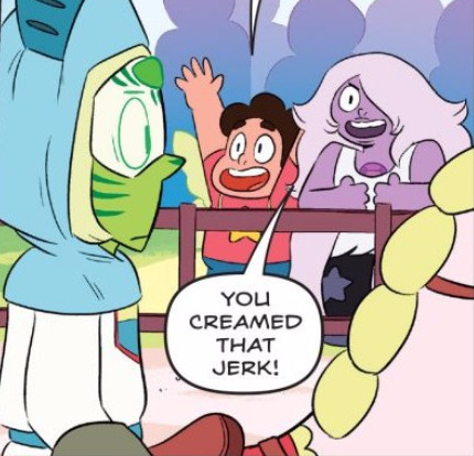 crystalwitches:  me girls in the new su comicbonus sir peridot: