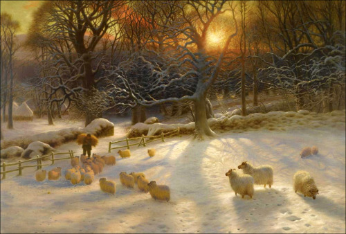 Joseph Farquharson The Shortening Winter&rsquo;s Day is Near a Close, c. 1903