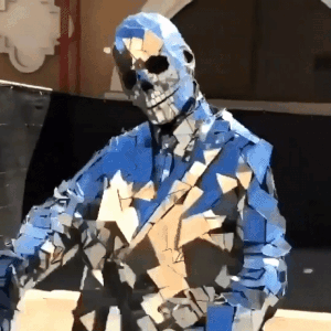Mirror Skeleton Suit  Source: mirrormanlv on Instagram  //  Gifs by me (NerdyStims)~Please link back