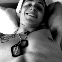 straightdudesnudes:  Chris is a hung airforce stud with an extremely kinky nature and nice set of tats! 