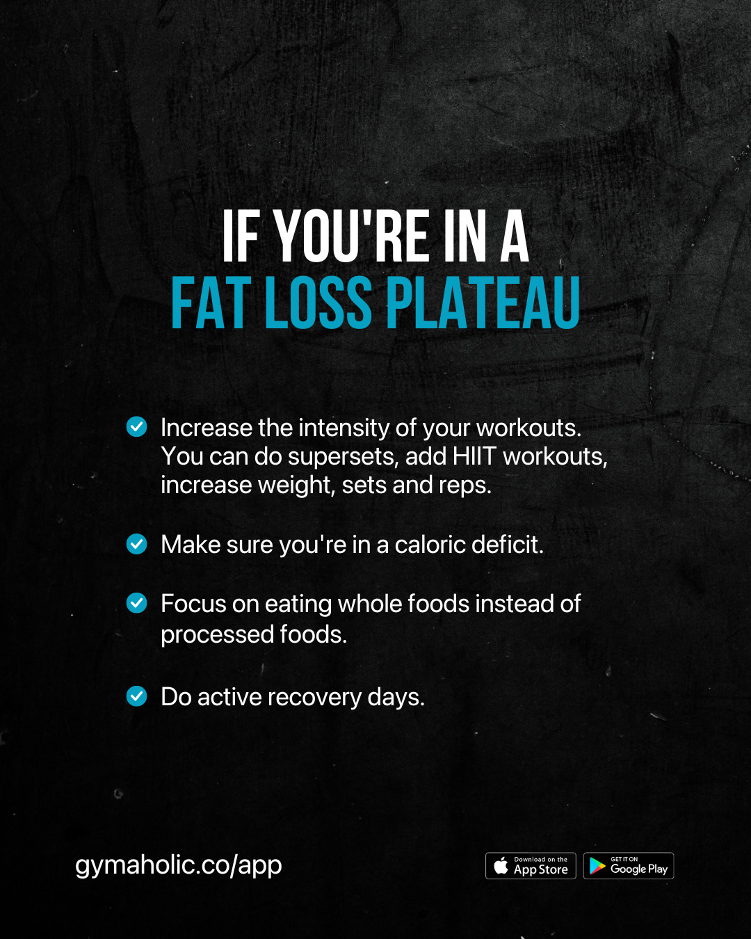 If You’re in A Fat Loss Plateau