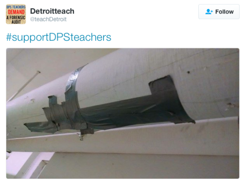 africanaquarian:  highlitemami:  amey-winehouse:  crime-she-typed:  micdotcom:  Detroit teachers stage another sickout protest Detroit’s got a major problem on its hands. Most of its teachers are fed up — so fed up, in fact, that they’re staging