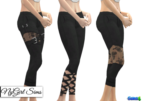 Black Cutout Yoga Legging 3 Pack. These are just some simple yoga leggings I made. All started 