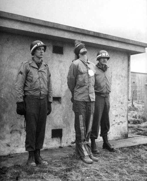 m4a1-shermayne:German commandos captured in American uniform are prepared and executed, 1944. Operat