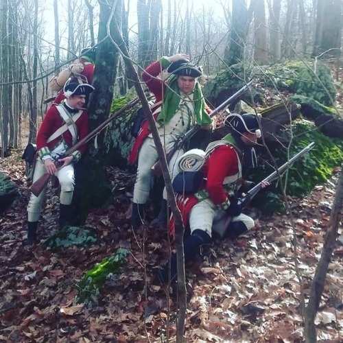 A small contingent of men from His Majesty’s 54th Regiment prepare to ambush a rebel patrol.