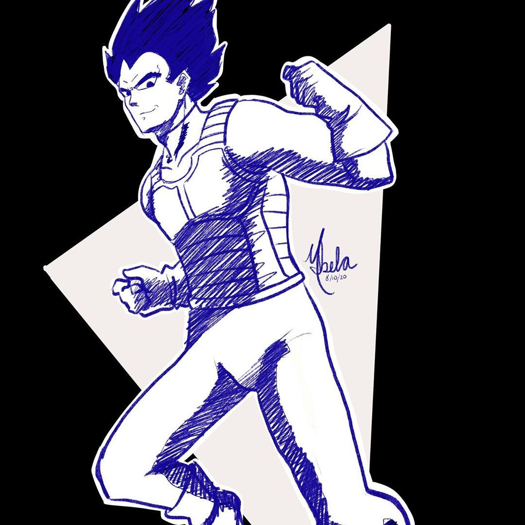 Vegeta blue evolution drawing by me : r/DragonBallArt