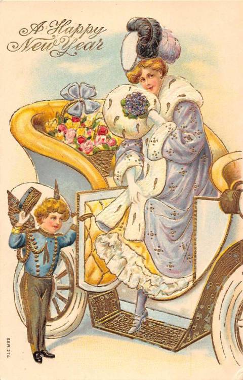 Edwardian New Year’s postcard