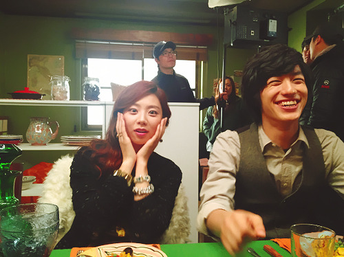 flowerboysnextdoor:        The cast of Flower Boy Next Door behing the scene. 