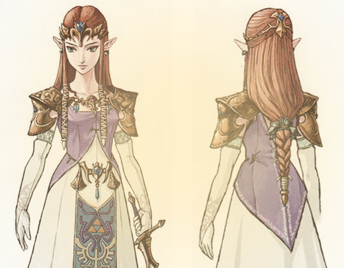 zeldaproblems:Twilight Princess Concept Art; Zelda and Link