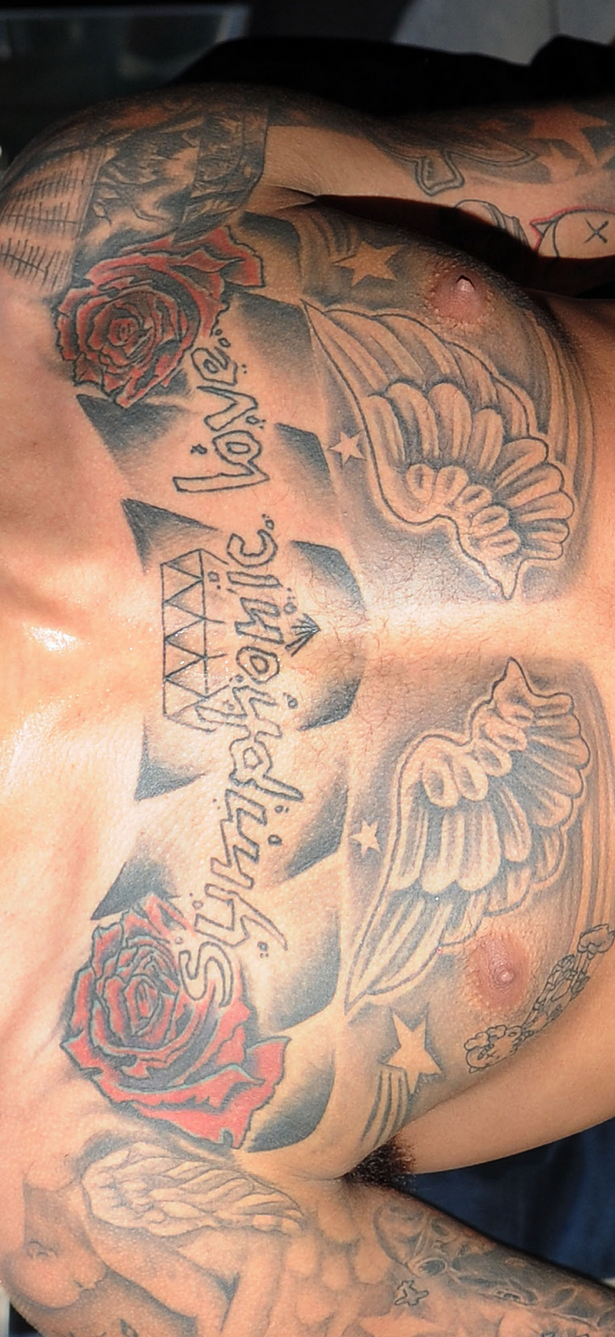 Chris Brown's New 'Triangle' Tattoo — Referring To Rihanna & Drake?