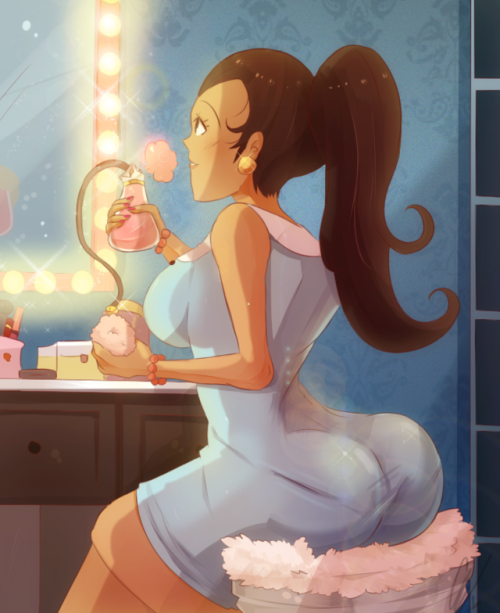 endifi: Carlota Casagrande It was a risk doing this, but I am glad it came out well….well I never drew a make up room either and backgrounds are still my mortal enemy. Thank you for the 250+ followers.<3  PS. I drew someone thicc…..my life has