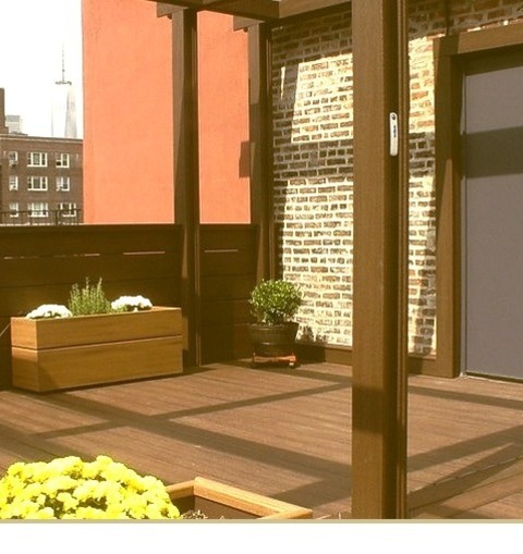Deck Rooftop New YorkDeck - Large Idea For A Rooftop Transitional Deck With A Pergola