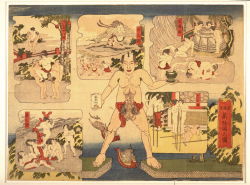 organicbody:  color woodblock print, ca.1823–1826Utagawa Kuniyoshi