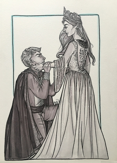 rosecallowxy: the queen and her king.a repost with better quality lighting and details not so lost, 