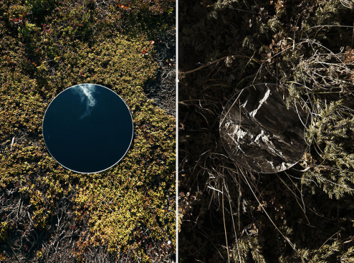 escapekit: Reflections Photographer Sebastian Magnani carefully positions round mirrors in outdoor s